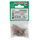 Саморез универсальный 4,5x30мм желтый цинк 14шт_5