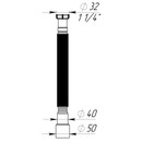 Гофра для сифона 1 1/2"х40/50 Aquant 600мм_5