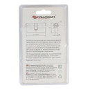 Механизм цилиндровый Palladium 80 ключ-вертушка со смещением 35х45 мм, матовый никель