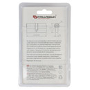 Механизм цилиндровый Palladium 80 ключ-ключ со смещением 35х45 мм матовый никель