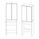 Шкаф под стиральную машину Viant Бостон графит_5