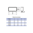 Заглушка вентиляционного канала плоская 60х120 мм Era_5