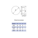 Заглушка вентиляционного канала круглая 100 мм  Era_5