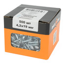 Саморез с прессшайбой шило 4,2х19мм усиленный, цинк 500шт Daxmer_5