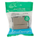 Механизм переключателя проходного двухклавишный AtlasDesign шампань IP20 Systeme Electric