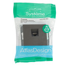 Механизм розетки компьютерной RJ45 5E AtlasDesign мокко IP20 Systeme Electric_5