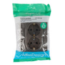 Розетка двухместная с заземлением со шторками AtlasDesign мокко IP20 Systeme Electric_5