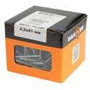 Саморез с прессшайбой шило 4,2х41мм усиленный, cерый графит (RAL 7024) 200шт Daxmer_5