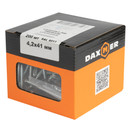 Саморез с прессшайбой шило 4,2х41мм усиленный, коричневый шоколад (RAL 8017) 200шт Daxmer_5