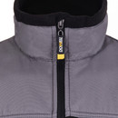 Куртка флисовая с усилениями XXL черно-серая Dowell