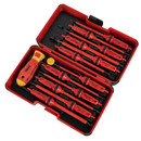 Отвертка диэлектрическая с набором насадок 12 шт Felo_5