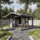 Беседка 18м² двускатная брус&nbsp;44мм_5