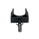 Крепеж-клипса для трубы 25мм с дюбелем черная 100шт TDM