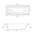 Ванна акриловая Cersanit Lorena 170х70 см_6