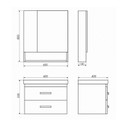 Тумба подвесная Comforty Никосия 60П с раковиной Fest 60 дуб белый_6