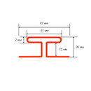Н-профиль ТЕХНОНИКОЛЬ Оптима жасмин 3000 мм_6