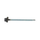 Саморез кровельный 4,8х70мм серый графит (RAL 7024) 150шт Steelrex