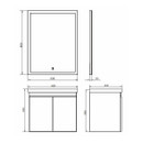 Тумба подвесная Comforty Осло-60 с раковиной Fest 60 F01 бетон светлый_6