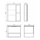 Тумба подвесная Comforty Франкфурт-60 с раковиной Comforty 60E бетон светлый_6