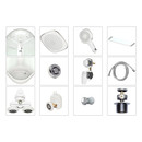 Душевая кабина Domani-Spa Delight Slim 128 L высокий поддон 120х80х218 см матовые стекла