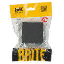 Механизм выключателя одноклавишный Brite графит IP20 IEK_6