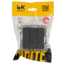 Механизм выключателя трехклавишный Brite графит IP20 IEK_6