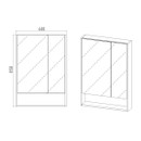 Зеркало шкаф Viant Мальта 60 дуб вотан_6