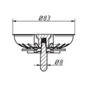 Сетка выпуска Орио 3 1/2" РК-9