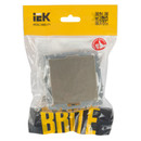 Механизм переключателя перекрестного одноклавишный Brite шампань IP20 IEK