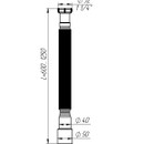 Гофра для сифона 1 1/2"х40/50 Aquant 600мм_6