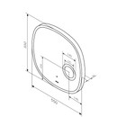 Зеркало AM.PM Func 55x55 см с LED подсветкой,сенсором и косметическим зеркалом