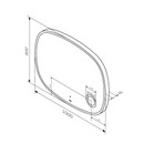 Зеркало AM.PM Func 100x80 см с LED подсветкой,сенсором и косметическим зеркалом