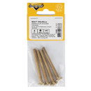 Винт мебельный плоский М6x60 мм латунированный_6