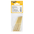 Винт мебельный плоский М6x80 мм латунированный_6