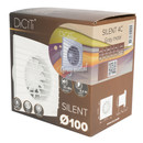 Вентилятор осевой вытяжной D100 25дБ 90м³/ч 155х155 мм серый Era Silent