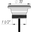 Выпуск для раковины Aquant 1 1/2" с нержавеющей решеткой