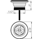 Выпуск для раковины Aquant 1 1/2" с нержавеющей решеткой