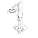 Душевая система Damixa Scandinavian Pure 936780300 смеситель-полка чёрный