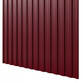 Профнастил С-8 1200х2000 0,4 мм красное вино