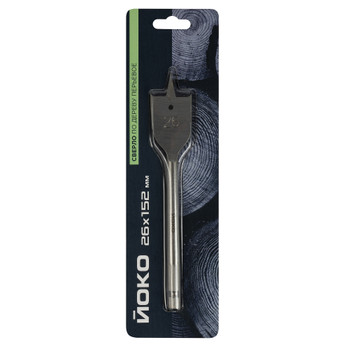 Изображение товара Сверло по дереву перьевое 26х152 мм Yoko быстрорежущая сталь