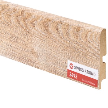 Плинтус Kronopol P85 3493 Safron Oak 2500х85х16 мм