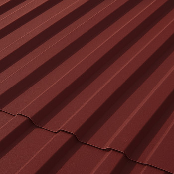 Профнастил МП-20 1150x2000 мм 0,45 мм красное вино