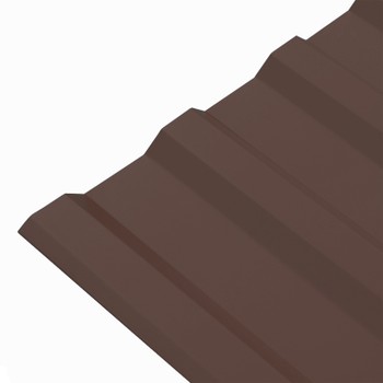 Профнастил МП-20 1150x2000 (ПЭ-RAL-8017-0,45 мм) коричневый шоколад