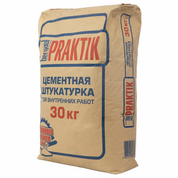 Штукатурка цементная для внутренних работ Praktik, 30 кг