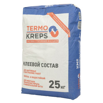 Клей универсальный для минваты и пенополистирола Termokreps КМP 25 кг