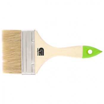 Кисть 100мм универсальная, натуральная щетина, деревянная ручка Сибртех