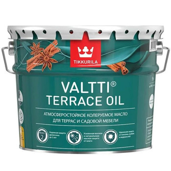 Масло для террас Tikkurila Valtti Terrace Oil база С 9 л