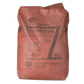 Изображение товара Пигмент железоокисный коричневый 25 кг Tongchem строительный порошок