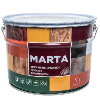 Деревозащитное средство Marta Тик, 9 л