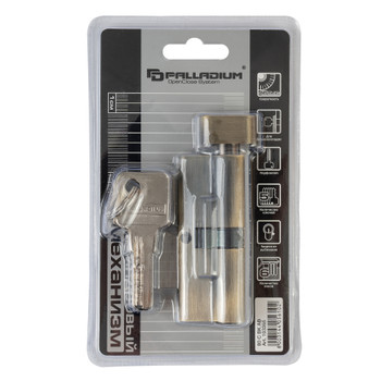 Изображение товара Цилиндровый механизм Palladium 80 40х40 мм ключ-вертушка античная бронза